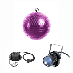 Marconi diskokule Pink (10 cm) Pakke