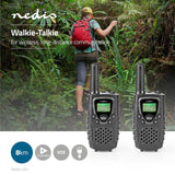 Nedis Walkie Talkie-sett (opptil 8 km)