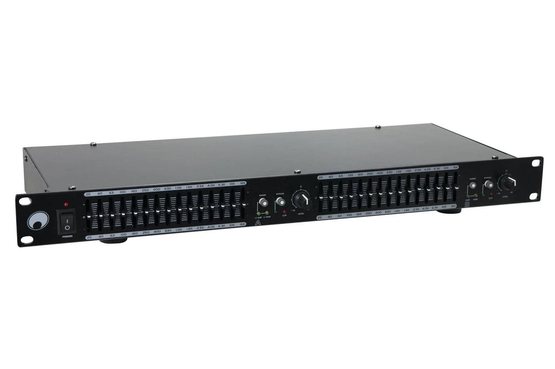 Omnitronic GEQ-2150 2x 15-bånds grafisk equalizer