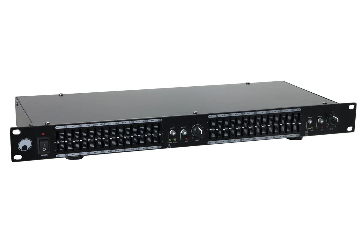 Omnitronic GEQ-2150 2x 15-bånds grafisk equalizer