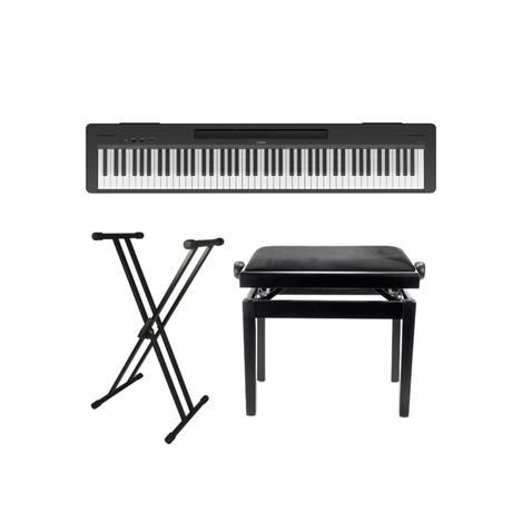 Yamaha P-145BT El Piano Bundle