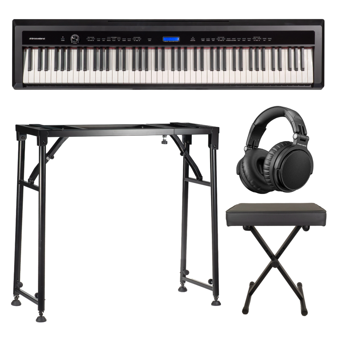 Grooveland P22 el-piano startpakke (Svart)
