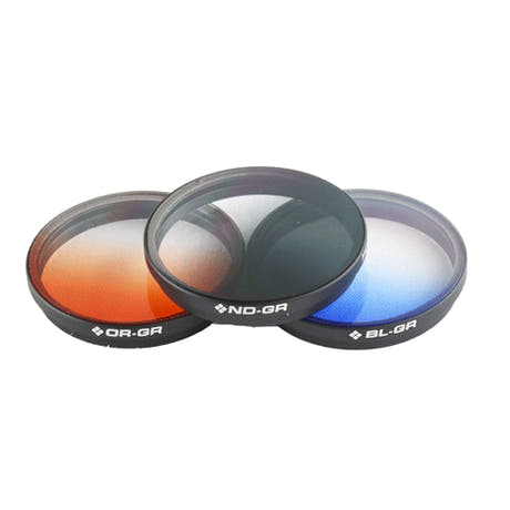 PolarPro graderte filtre 3-pakning for DJI X3- og Z3-kamera samt Osmo/Osmo+