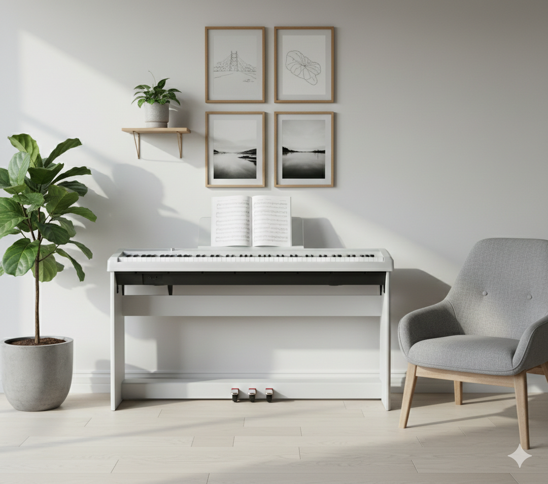 Grooveland P450 Piano-pakke (Hvit)