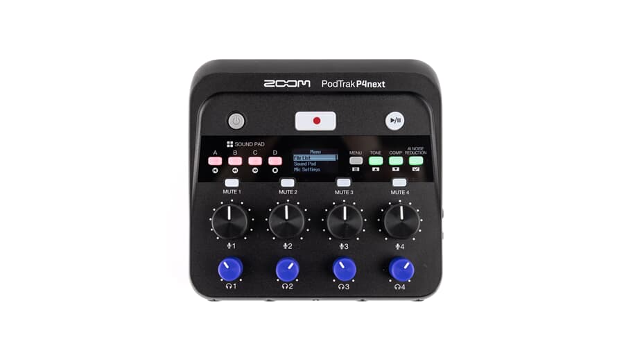 Zoom P4 PodTrak P4next Podcast-opptaker