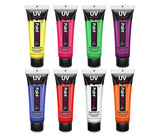 UV ansikts- og kroppsmaling for 3-5 personer