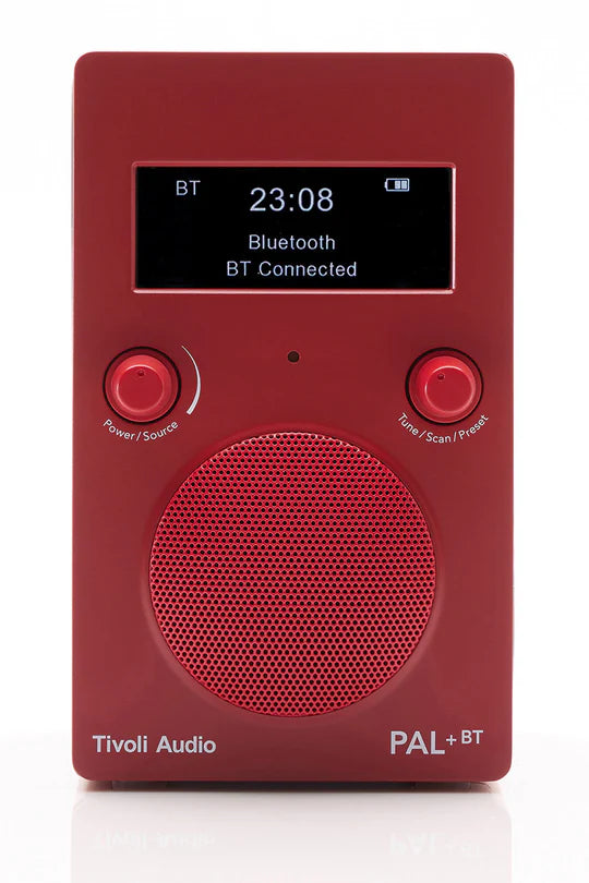 Tivoli Audio PAL+BT DAB+/Bluetooth Høyttaler (Rød) NY