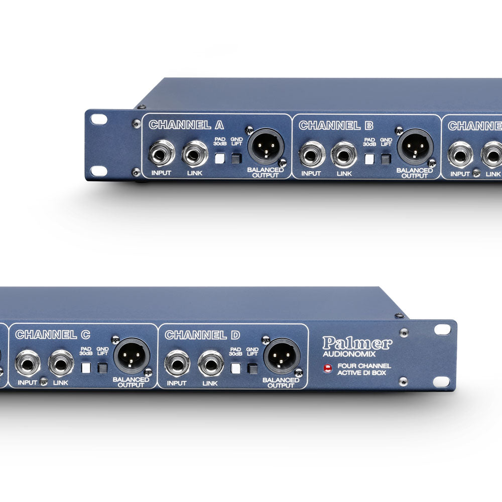 Palmer PAN 03 - 19" DI-boks med 4 kanaler, aktiv