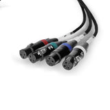 Palmer AoC Loom XLRf - Audio over Cat-kabel fra etherCON til 4 x XLR hunn