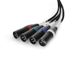 Palmer AoC Loom XLRm - Audio over Cat-kabel fra etherCON til 4 x XLR hann