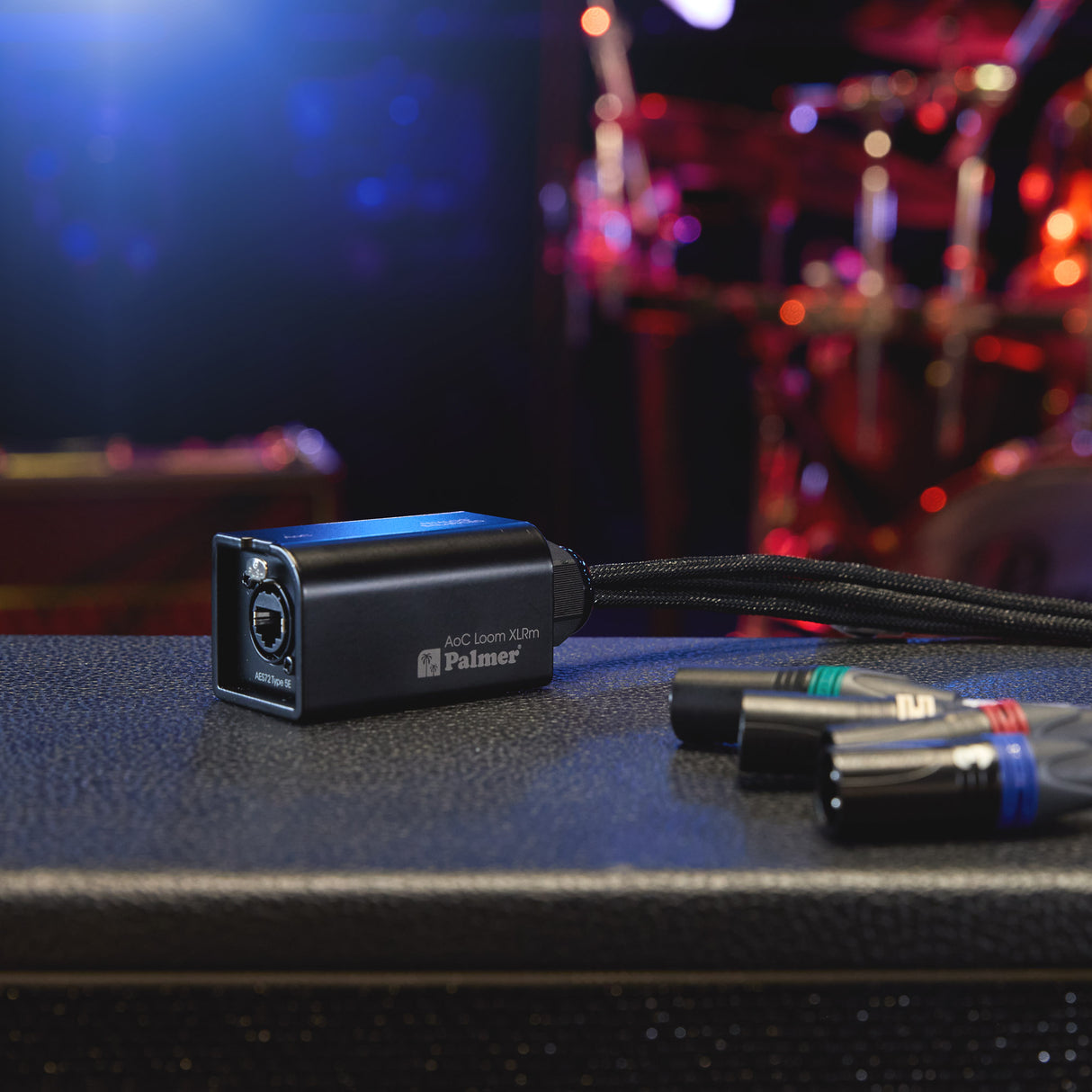 Palmer AoC Loom XLRm - Audio over Cat-kabel fra etherCON til 4 x XLR hann