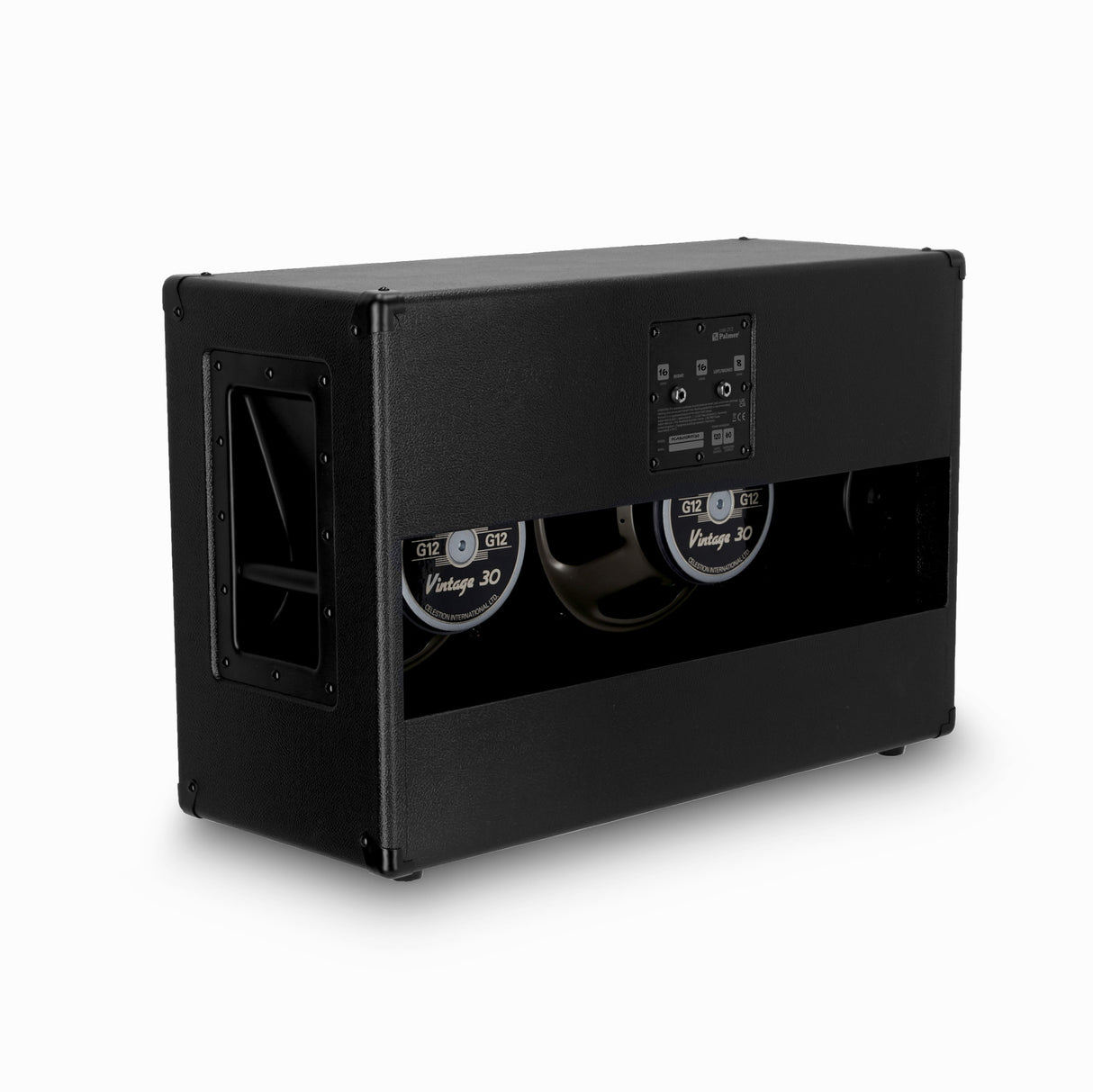 Palmer CAB 212 BX V30 - gitarkabinett med Celestion Vintage 30 2 x 12, åpen bakside