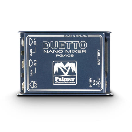 Palmer DUETTO - Nano-mikser for gitarer og linjesignaler