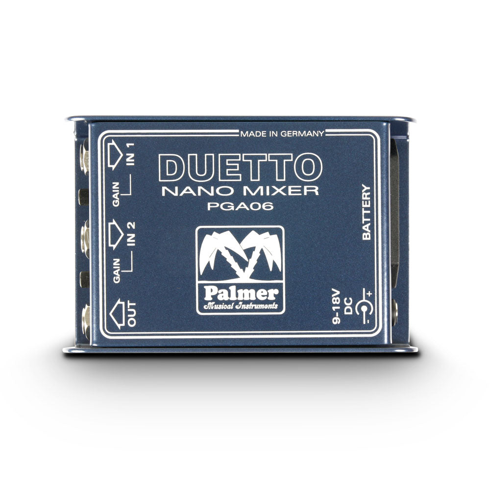 Palmer DUETTO - Nano-mikser for gitarer og linjesignaler