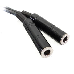 Perfex 6,3mm hodetelefon splitterkabel (0,5m)