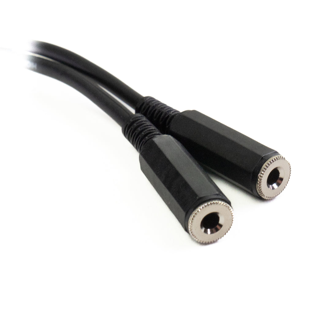 Perfex 3,5mm hodetelefon splitterkabel (0,5m)