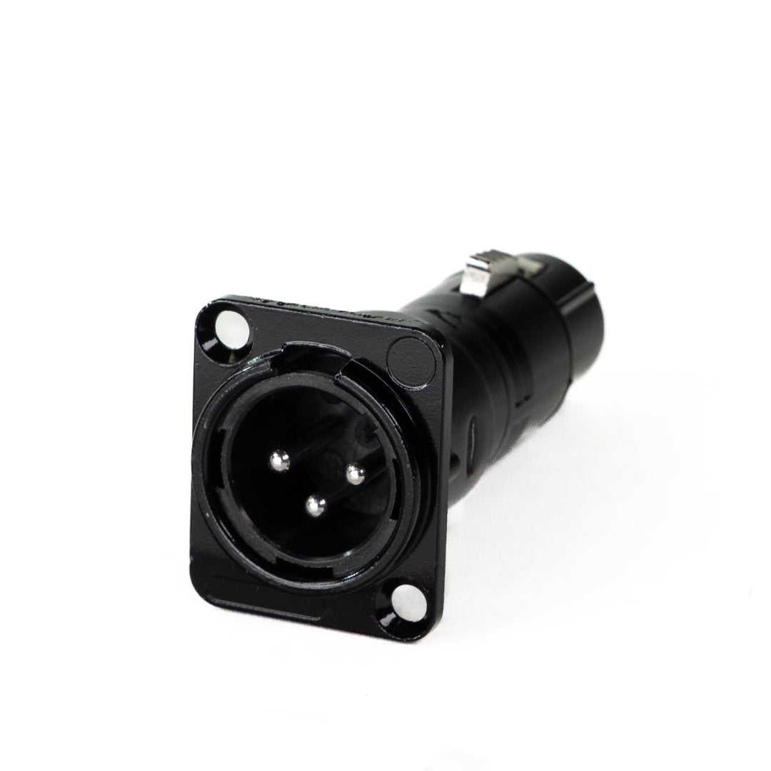 Perfex XLR Hun til XLR Han Chassis Plugg (Svart)