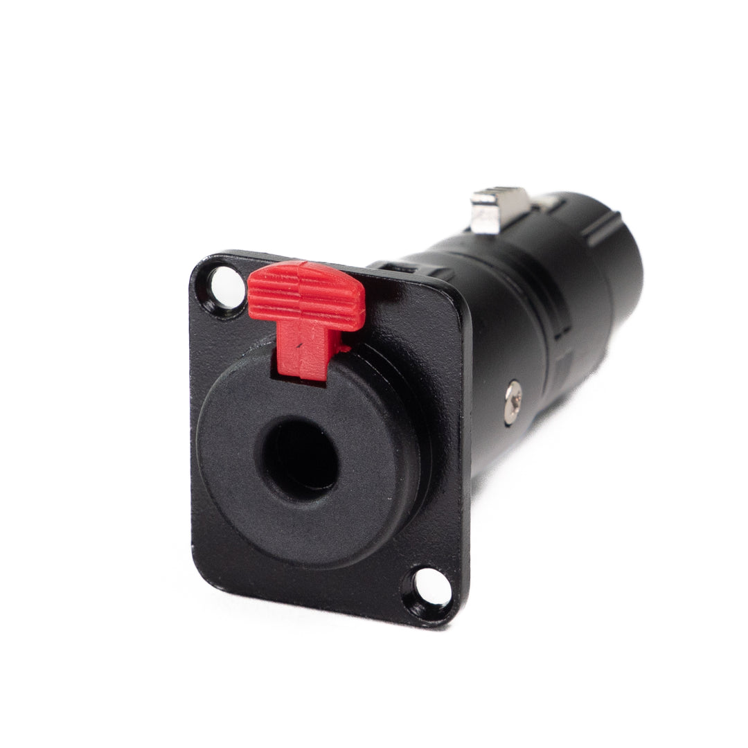 Perfex Jack til XLR Hun Chassis Kontakt (Svart)