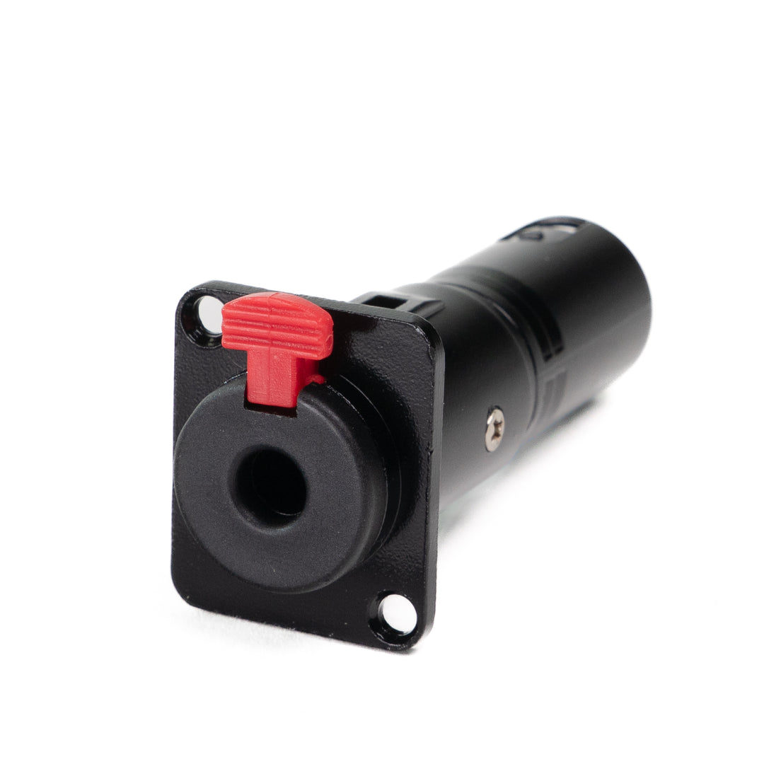 Perfex Jack til XLR Han Chassis Kontakt (Svart)
