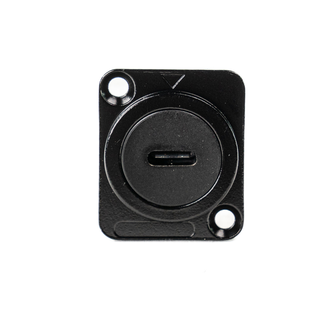 Perfex USB-C til USB-C Chassis Kontakt (Svart)