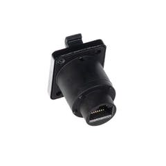 Perfex RJ45 Chassis Stikk (Sort)