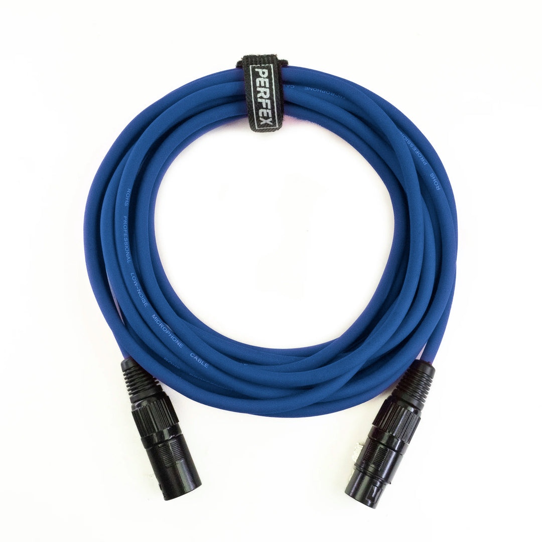 Perfex XLR-kabel (5m - Blå)