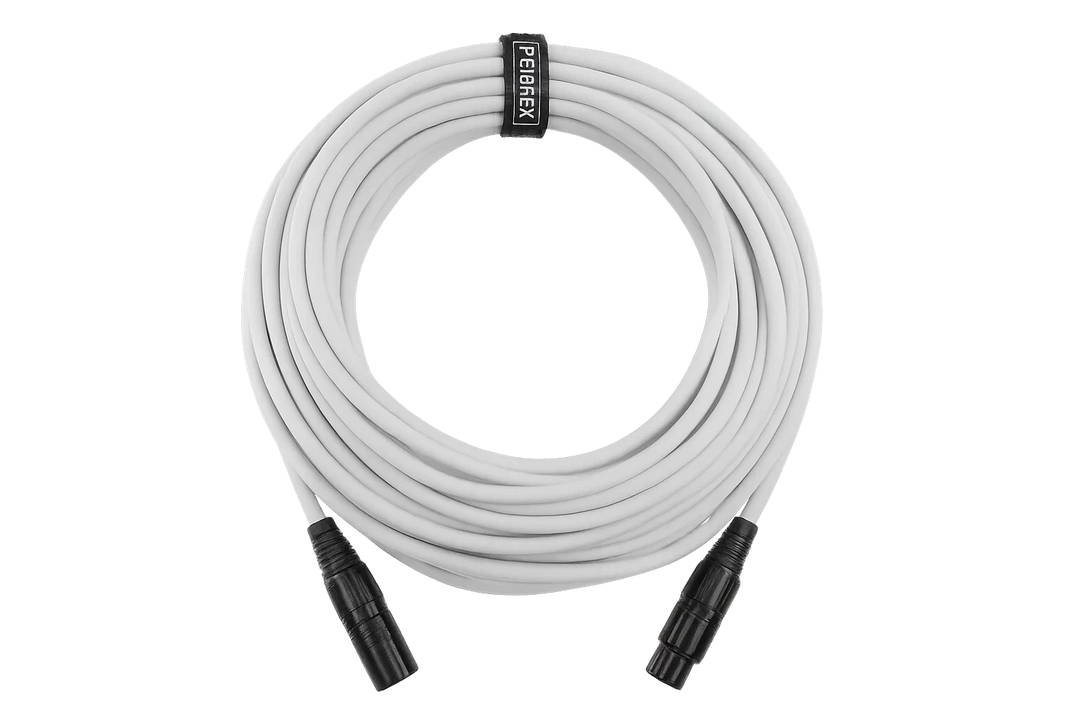 Perfex XLR Kabel (10m - Hvit)