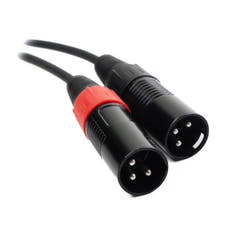 Perfex XLR hann til phono RCA-kabel (3m)