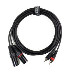 Perfex XLR hann til phono RCA-kabel (6m)