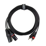 Perfex XLR hann til phono RCA-kabel (6m)