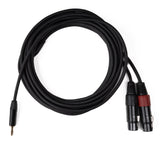 MINIJACK 3,5mm TRS Hann til 2x XLR Hun (6m)
