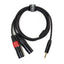 Perfex 2x XLR hann til 3,5mm minijack-kabel (1,3m)