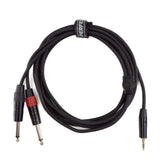 Perfex 2x jack til 3,5mm minijack-kabel (3m)