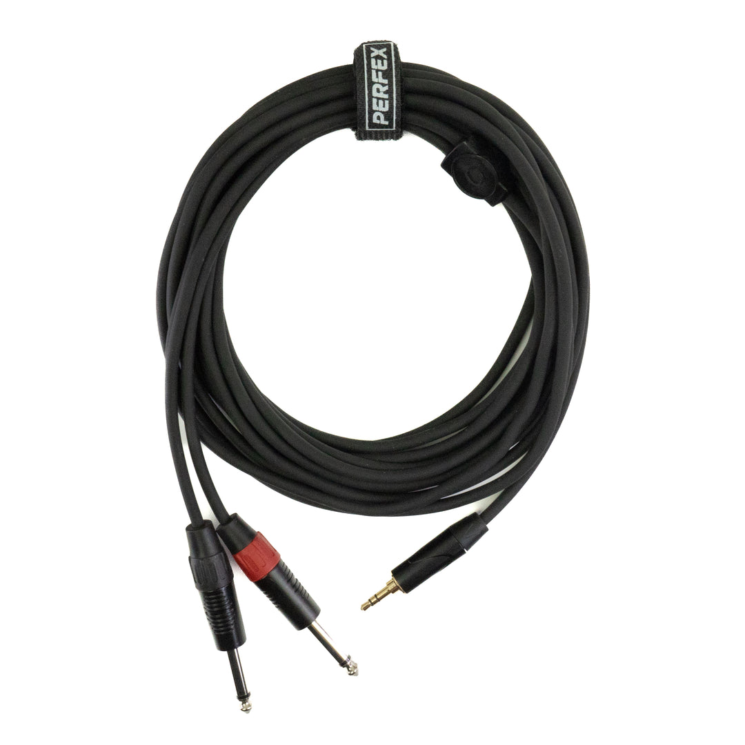 Perfex 2x jack til 3,5mm minijack-kabel (6m)