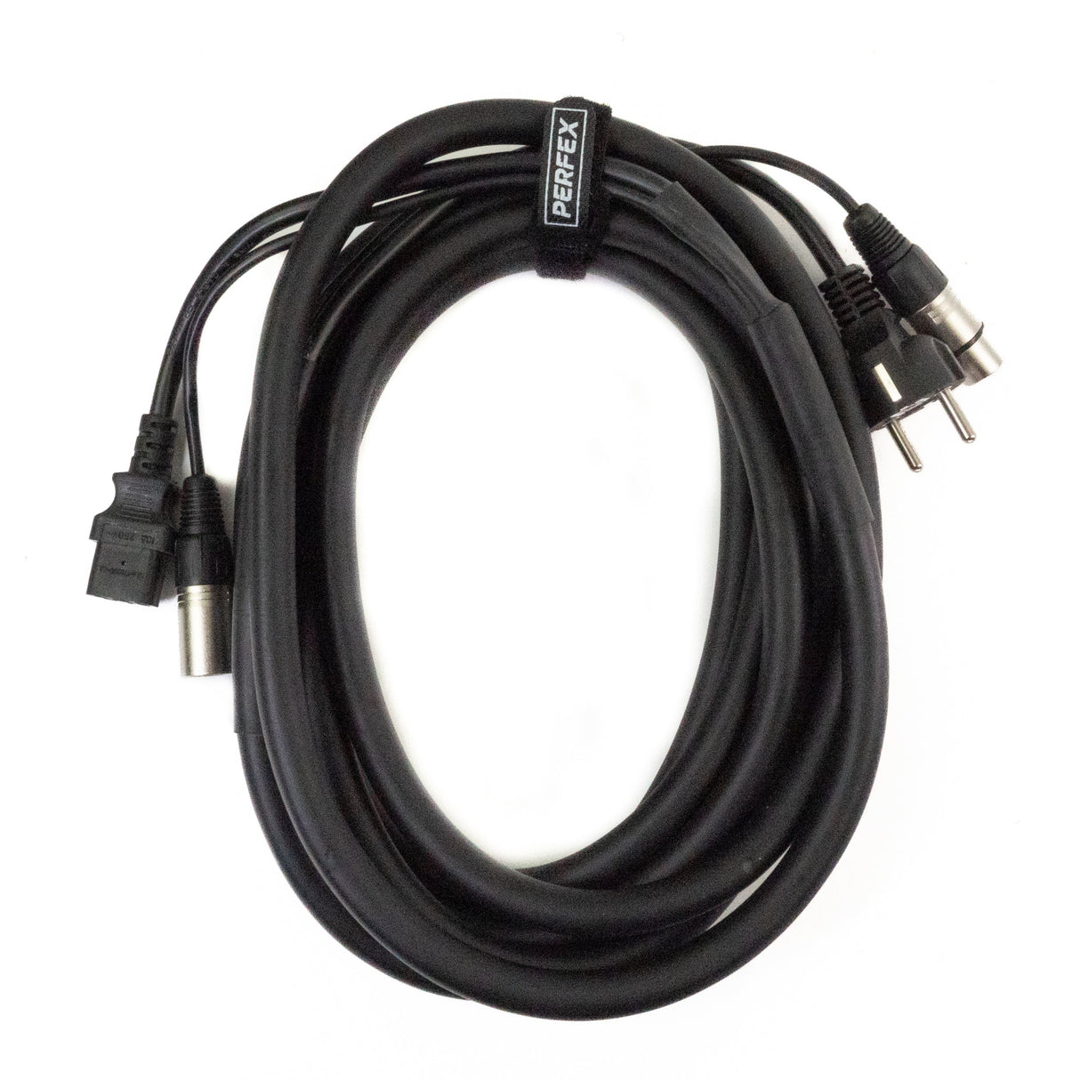 Perfex XLR & IEC strømkabel (Lyd, 5m)