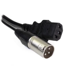 Perfex XLR & IEC strømkabel (Lyd, 5m)