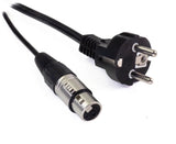 Perfex XLR & IEC strømkabel (Lyd, 5m)