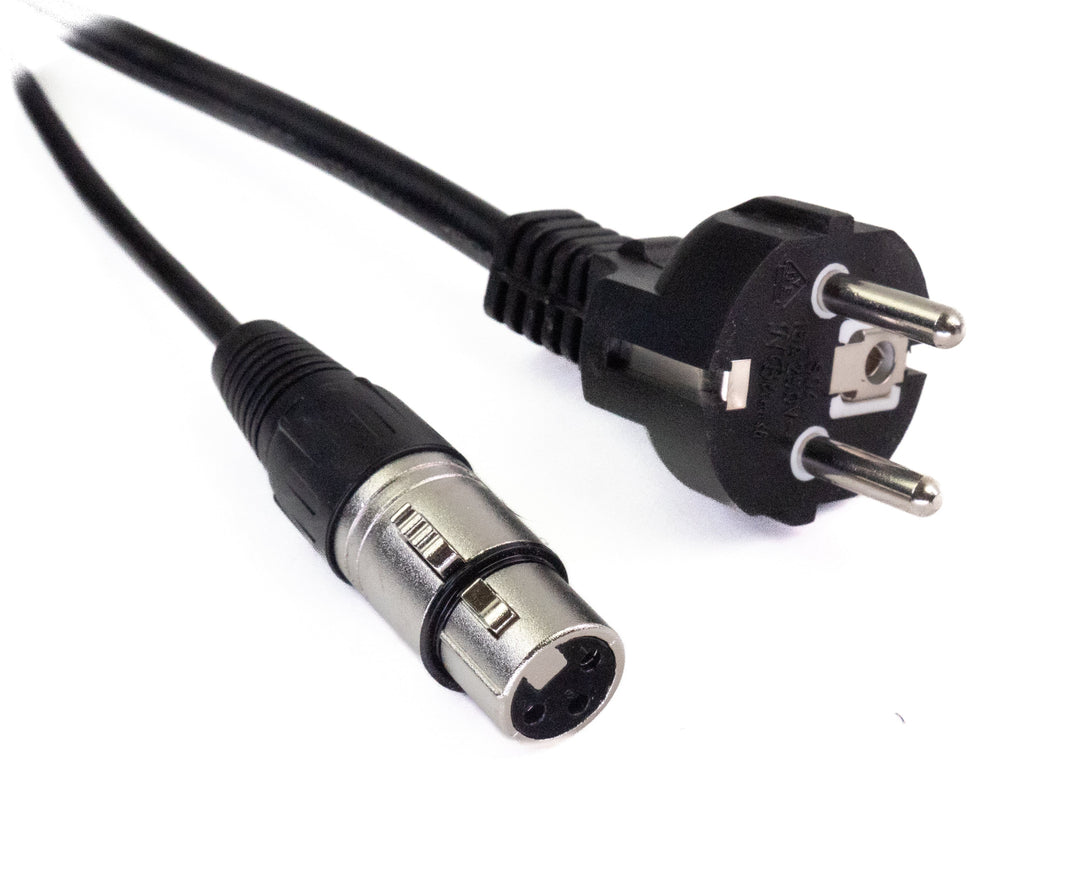 Perfex XLR & IEC strømkabel (Lyd, 10m)