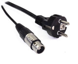 Perfex XLR & IEC strømkabel (Lyd, 10m)