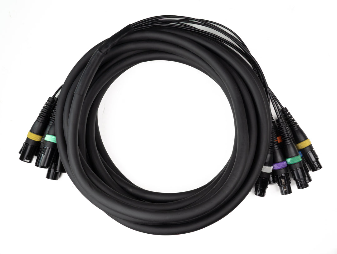 Par-8 multicore XLR hann til XLR hunn (10m)