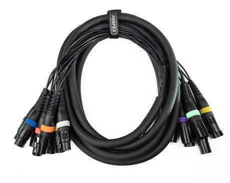 Par-8 multicore XLR hann til XLR hunn (5m)