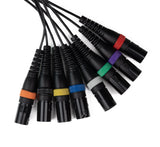 Par-8 multicore XLR hann til XLR hunn (5m)