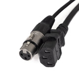 Perfex IEC & XLR Multi-kabel (DMX, 10m)