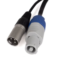 Perfex Powercon & XLR Multikabel (DMX, 10m)
