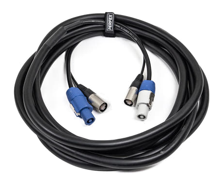 Perfex Powercon & CAT Kombikabel (20m)
