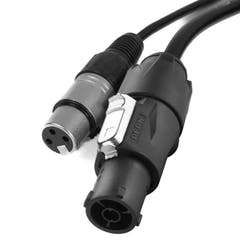 Perfex True1 & XLR Kombikabel (DMX, 1,5m)