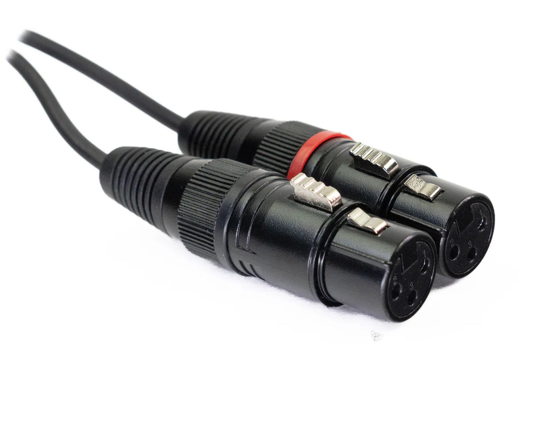 MINIJACK 3,5mm TRS Hann til 2x XLR Hun (3m)