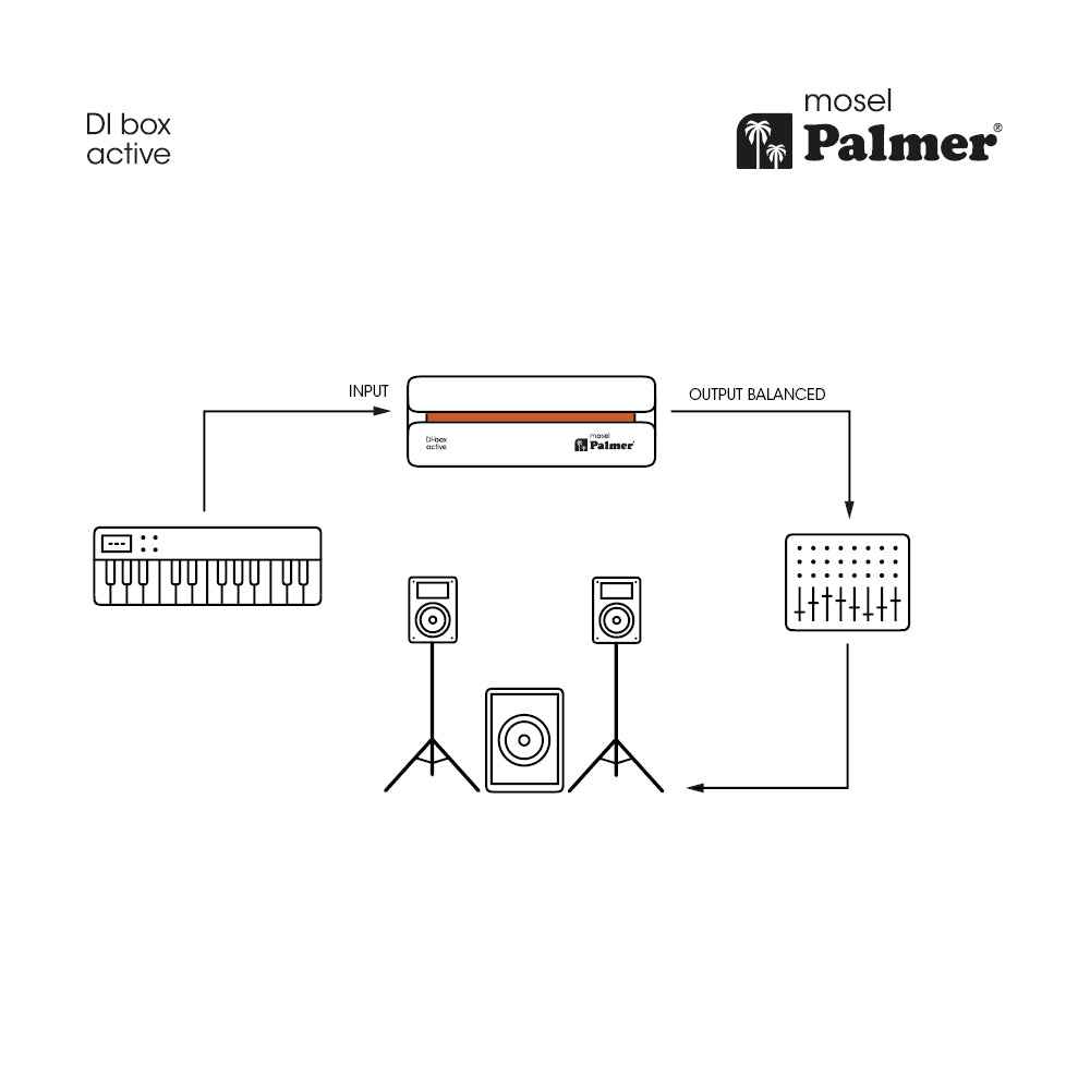 Palmer RIVER-modell – aktiv DI-boks