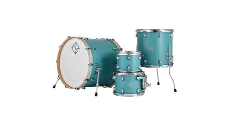 Dixon Cornerstone Maple PODCSTM422-01-QB shellset, Satin Quetzal Blue