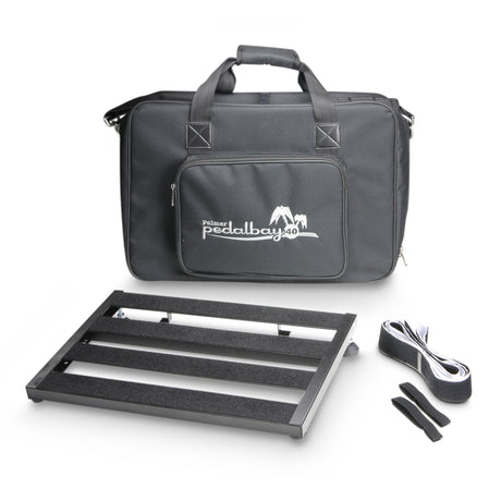 Palmer PEDALBAY® 40 - Lett pedalboard med variabel konfigurasjon med beskyttende softcase, 45 cm